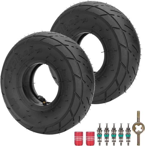 RUTU 4.10/3.50-6 4.10-6 Tire and Inner Tube with TR87 Bent Valve Stem for Go Karts Chinese ATV Quads 4 Wheelers Mini Bike Wheelbarrows Tractors Lawn Mowers Snow Blowers in Saudi Arabia