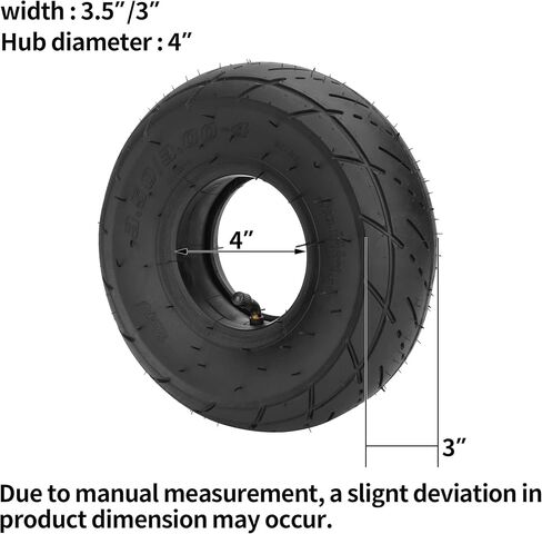 RUTU 4.10/3.50-6 4.10-6 Tire and Inner Tube with TR87 Bent Valve Stem for Go Karts Chinese ATV Quads 4 Wheelers Mini Bike Wheelbarrows Tractors Lawn Mowers Snow Blowers in Saudi Arabia