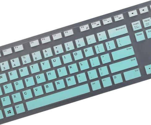 Keyboard Cover for Dell KM636 Wireless Keyboard & Dell KB216 Wired Keyboard & Dell Optiplex 5250 3050 3240 5460 7450 7050 & Dell Inspiron AIO 3475/3477/3670 All-in one Desktop Keyboard Skin-Clear in Kuwait
