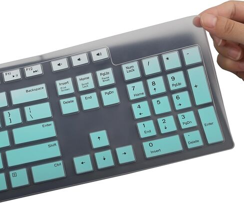 Keyboard Cover for Dell KM636 Wireless Keyboard & Dell KB216 Wired Keyboard & Dell Optiplex 5250 3050 3240 5460 7450 7050 & Dell Inspiron AIO 3475/3477/3670 All-in one Desktop Keyboard Skin-Clear in Kuwait