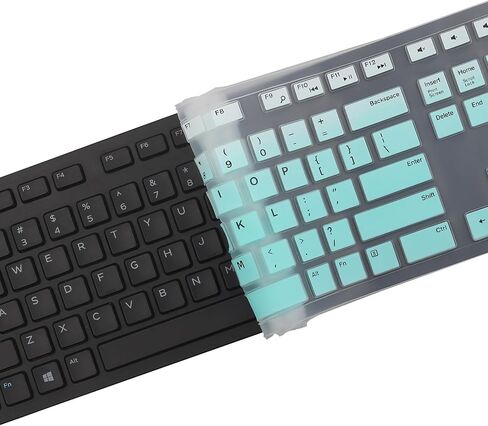 Keyboard Cover for Dell KM636 Wireless Keyboard & Dell KB216 Wired Keyboard & Dell Optiplex 5250 3050 3240 5460 7450 7050 & Dell Inspiron AIO 3475/3477/3670 All-in one Desktop Keyboard Skin-Clear in Kuwait