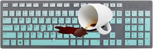 Keyboard Cover for Dell KM636 Wireless Keyboard & Dell KB216 Wired Keyboard & Dell Optiplex 5250 3050 3240 5460 7450 7050 & Dell Inspiron AIO 3475/3477/3670 All-in one Desktop Keyboard Skin-Clear in Kuwait