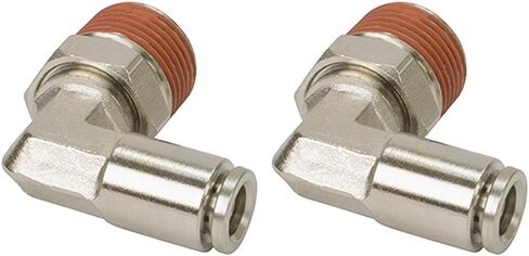 1/8" Npt(M) To 1/4" Airline 90° Swivel Elbow Fitting (2 Pcs) Dot Approved in Saudi Arabia