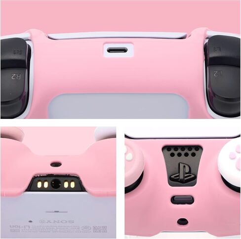 Controller Skin Anti-Sweat, Anti-Slip and Dustproof Silicone Controller Case Controller Accessories for Controller Skin (Blackwhite) in Saudi Arabia