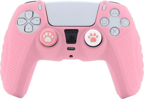 Controller Skin Anti-Sweat, Anti-Slip and Dustproof Silicone Controller Case Controller Accessories for Controller Skin (Blackwhite) in Saudi Arabia