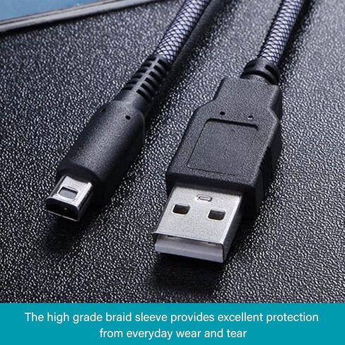 Dpofirs 2 قطعة 3DS كابل شاحن USB لـ 2DS 3DS 3DS XL جديد 3DS جديد 3DS XL جديد 2DSXL NDSI NDSI LL، شحن طاقة 5 أقدام لوحدة تحكم الألعاب in Saudi Arabia