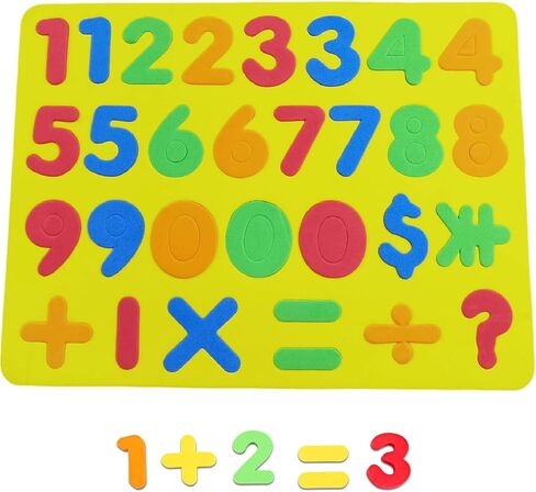 Magnetic Letters Set for Toddlers - Foam Alphabet Magnets Letters Fridge Refrigerator Colorful Educational Toys Preschool Learning Spelling Counting for Kids Boys Girls 1 2 3 with Random Color in Saudi Arabia