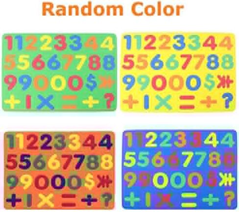 Magnetic Letters Set for Toddlers - Foam Alphabet Magnets Letters Fridge Refrigerator Colorful Educational Toys Preschool Learning Spelling Counting for Kids Boys Girls 1 2 3 with Random Color in Saudi Arabia
