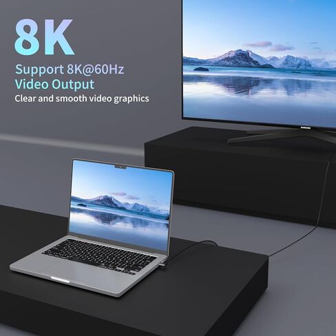 محول مغناطيسي USB C بقدرة 240 وات، حزمة واحدة من محولات الزاوية اليمنى المغناطيسية مع موصلين، شحن سريع 24 سنًا بسرعة 40 جيجابت في الثانية 8K 60 هرتز لجهاز Thunderbolt 3/4، وMacBook Pro/Air/، والكمبيوتر المحمول، والتبديل، وiPhone 15Pro/Max in Kuwait