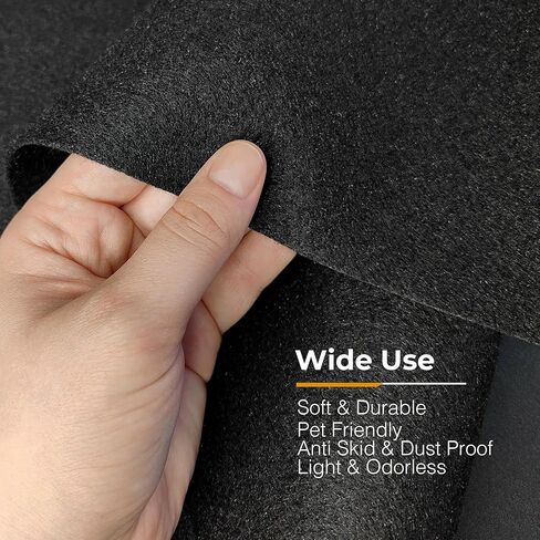 Siless 59"x122" Graphite Underfelt Carpet for Speaker, Sub Box Carpet, Auto, RV, Boat, Marine, Truck, Car Trunk Felt Fabric Material in Saudi Arabia