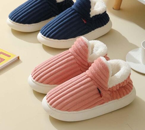 Caistre Women Men Ankle Bootie Slipper Plush Warm Indoor Outdoor Shoes Comfy Fleece Lined Memory Foam Slipper with Anti-Slip Sole in Kuwait