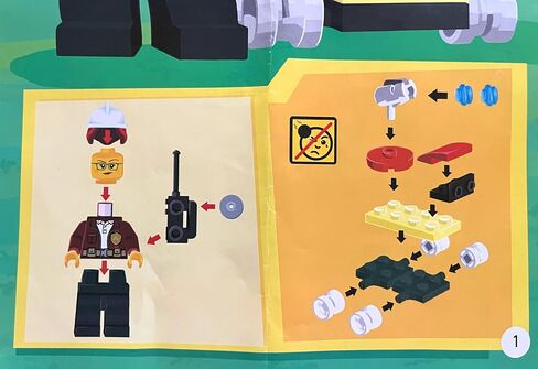 LEGO City Minifigure Combo - Police Chief with Drone and Firefighter with Mini Fire Truck in Saudi Arabia