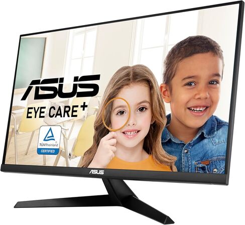 شاشة ASUS 27 بوصة 4K Eye Care (VY27UQ) - UHD (3840 x 2160)، IPS، HDR10، مزامنة تكيفية، Eye Care Plus، منفذ عرض، HDMI، مكبر صوت، DisplayWidget، مرشح الضوء الأزرق، خالي من الوميض، ضمان لمدة 3 سنوات in Saudi Arabia