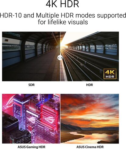 شاشة ASUS 27 بوصة 4K Eye Care (VY27UQ) - UHD (3840 x 2160)، IPS، HDR10، مزامنة تكيفية، Eye Care Plus، منفذ عرض، HDMI، مكبر صوت، DisplayWidget، مرشح الضوء الأزرق، خالي من الوميض، ضمان لمدة 3 سنوات in Saudi Arabia