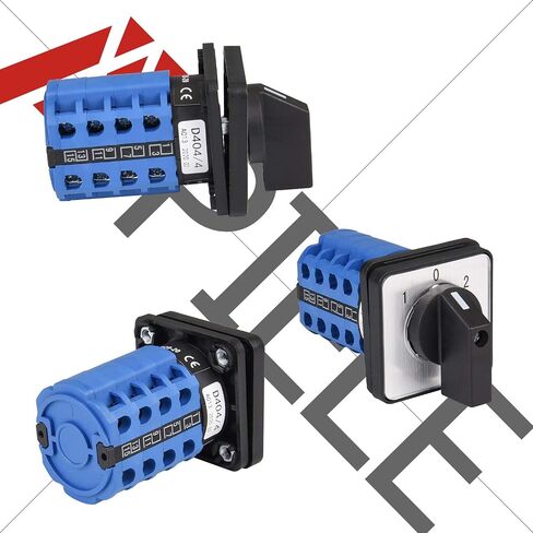 APIELE Changeover Selector Switch 20A 3 Position 8 Terminals Poles 440V Universal Rotary Cam Selector in Saudi Arabia