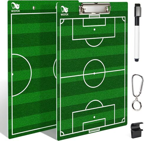 WISYOK Dry Erase Coaches Clipboard, Baseball Coaches Board, Double-Sided Baseball Lineup Board, Softball Clipboard for Coaches with Marker in Saudi Arabia