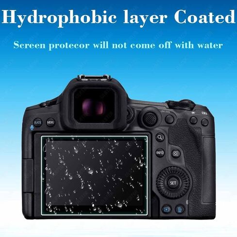Screen Protector for Canon EOS R5 Mark II + Top [2+2Pack] EOS R5 ii Tempered Glass Screen Protector 0.3mm High Definition 9H Hardness Anti-Scrach Anti-Bubble in Saudi Arabia