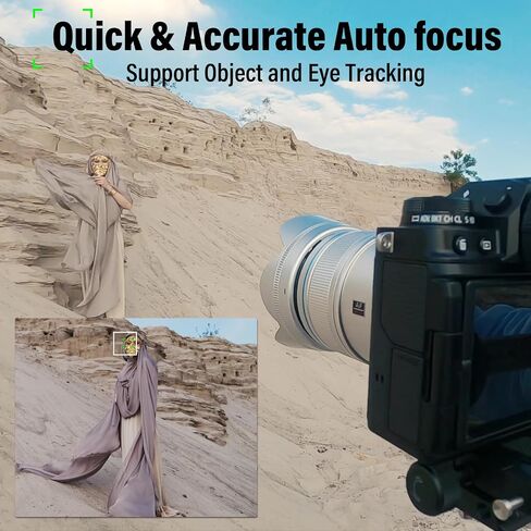 SIRUI Sniper 16mm, 75mm Autofocus Lens Set, F1.2 Wide Angle APS-C Camera Lens for Z8, Z9, Z5, Z6, Z7, Zfc (Z Mount, Black) in Saudi Arabia