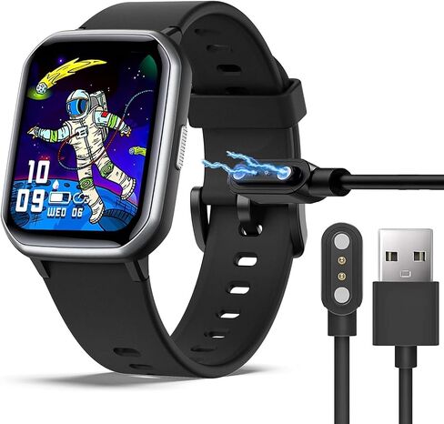 Compatible with Mgaolo Kids Smart Watch Charger, Lamshaw Magnetic USB Charging Cable Replacement Charger Cable Compatible with Mgaolo Kids H97 PRO Smart Watch-1.5 Inches (White) in Saudi Arabia