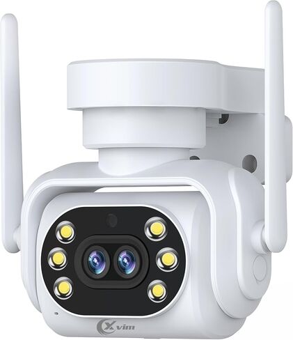 XVIM 5X Zoom 2.5K PTZ WiFi Security Camera Outdoor, 2.4GHz WiFi Outdoor Security Camera with Auto Hybrid Zoomed Tracking, 180° Pan & 90° Tilt, 2-Way Audio, Color Night Vision, Waterproof, Alarm Push in Saudi Arabia