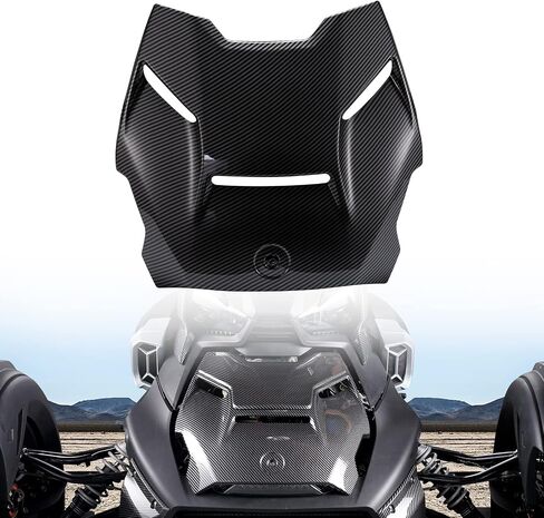 A & UTV PRO Hood Panel & Front Grill Trims Carbon Fiber Pattern for Can-Am Ryker All Models, Lower Grill Protector Accessories, Replace OEM # 219400877, 219400947 in Saudi Arabia