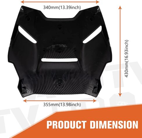 A & UTV PRO Hood Panel & Front Grill Trims Carbon Fiber Pattern for Can-Am Ryker All Models, Lower Grill Protector Accessories, Replace OEM # 219400877, 219400947 in Saudi Arabia