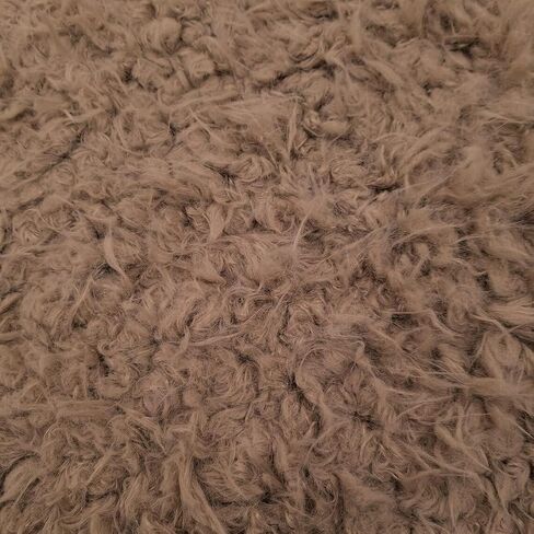 Texco Inc No Stretch Flokati Faux Fur Cuddly Fabric for Newborn Photography, Props and Layering Baby Blanket, Army Green 20X20 in Saudi Arabia