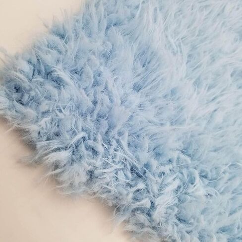 Texco Inc No Stretch Flokati Faux Fur Cuddly Fabric for Newborn Photography, Props and Layering Baby Blanket, Army Green 20X20 in Saudi Arabia