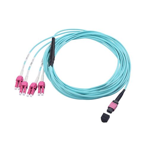 Cable Matters MTP to 4 x LC / 8 Fiber 10Gb 40Gb 50/125 OM4 OFNP Multimode Fiber Optic Breakout Cable - Compatible with MTP/MTO Connectors - 7m / 22.9ft in Saudi Arabia