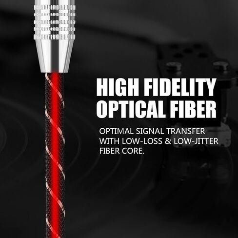 Gold Plated Toslink to Mini Plug 3.5mm Optical Fiber Digital Audio Cable SPDIF Connector Round (1.5m) in Saudi Arabia