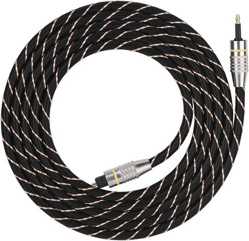 Gold Plated Toslink to Mini Plug 3.5mm Optical Fiber Digital Audio Cable SPDIF Connector Round (1.5m) in Saudi Arabia