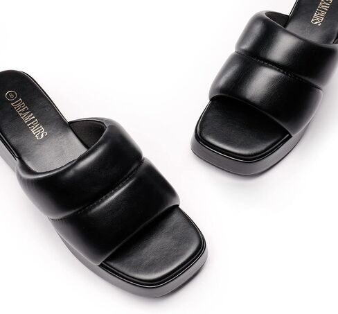 DREAM PAIRS Womens Slip on Slides Wedges Platform Cute Walking Comfort Sandals in Saudi Arabia
