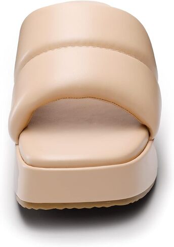 DREAM PAIRS Womens Slip on Slides Wedges Platform Cute Walking Comfort Sandals in Saudi Arabia