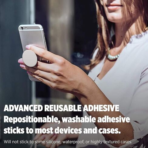 PopSockets: Collapsible Grip & Stand for Phones and Tablets - White in Saudi Arabia