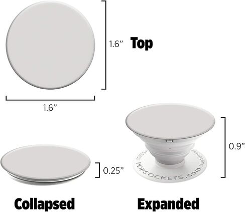 PopSockets: Collapsible Grip & Stand for Phones and Tablets - White in Saudi Arabia