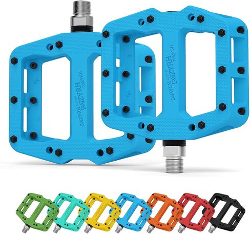 MZYRH Mountain Bike Pedal 9/16" 3 Sealed Bearings Lightweight Non-Slip Nylon Fiber Bicycle Platform Pedals for Road BMX MTB (Green 3-Bearings) in Saudi Arabia