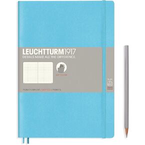 LEUCHTTURM1917 - Notebook Softcover Composition B5-123 Numbered Pages for Writing and Journaling (Ruled, Rising Sun)