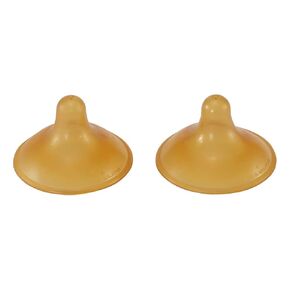 HEVEA Breastfeeding Nipple Shield Two-Pack - Made of 100% Natural Rubber, 24 mm Super Soft and Comfortable Nipple Shields for Breastfeeding Newborn