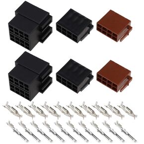 ECSiNG 2 Sets 16 Pin Car Audio Wiring Cable Adapter Car Stereo Radio Loom Adapter 16 Pin ISO Terminal Connector for Repairing ISO Connector