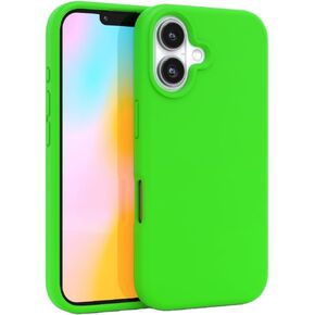 FELONY CASE for iPhone 16, Stylish Neon Orange Silicone Phone Cover, Compatible with MagSafe - 360° Shockproof Protective Cases Designed for Apple iPhone 16