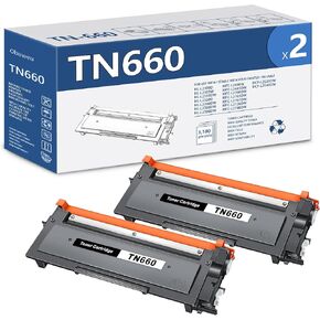 TN660 Toner Cartridge Replacement for Brother TN-660 TN630 High Yield to use with HL-L2300D HL-L2380DW HL-L2320D DCP-L2540DW HL-L2340DW HL-L2360DW MFC-L2720DW Printer (2 Black)