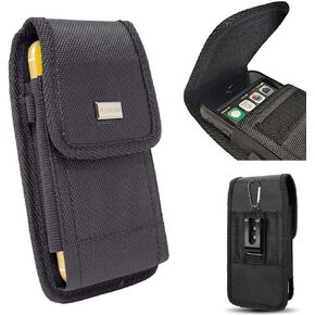 AIScell Vertical Case Holster for Moto G Pure,G power(2024)(2023),G play (2023)(2024),G stylus 5G (2023)(2024),Moto G 5G (2024)(2023), Edge+(2022)(2023), Leather Pouch Swivel Belt Clip(Fits Cover on)