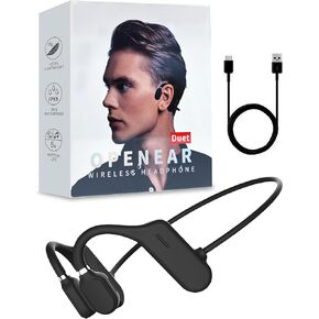 سماعات رأس Sound Revv توصيل العظام، سماعات أذن مفتوحة بتقنية البلوتوث اللاسلكية مع ميكروفون، IP56 مقاومة للماء، خفيفة الوزن، ومريحة سماعات رأس رياضية وممارسة الرياضة