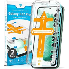 Power Theory compatible with Samsung Galaxy S24 Ultra Privacy Screen Protector Tempered Glass [Ultra 9H Hardness], 2 Pack, Anti-Spy, Easy Install Kit, 99% HD Bubble Free Clear, Case Friendly