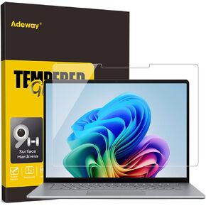 Adeway Surface Laptop 7 (AIPC 2024) Screen Protector, 13.8 Inch Tempered Glass, Ultra Clear, Smooth Touch, Anti-Scratch