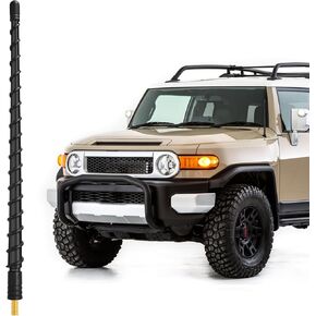 Car Antenna Mast Replacement Compatible with Toyota Tundra Tacoma FJ Cruiser 1995-2023,13 Inch Flexible Rubber Antenna Car Accessories Upgrade Car AM FM Radio Reception