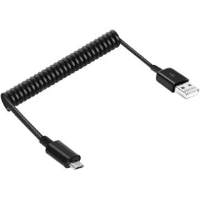USB Type C Cable for Car, 90 Degree Coiled(9.8FT) Curly USB A to USB-C Fast Charger Cord Compatible Samsung Galaxy S10 S9 S8 Plus Note 9 8, Moto Z, LG5/G6/V20, USB C Devices