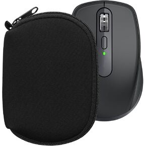 kwmobile Neoprene Case Compatible with Logitech MX Anywhere 3 / Anywhere 3S - Case for Mouse Soft Pouch Carry Bag - Black