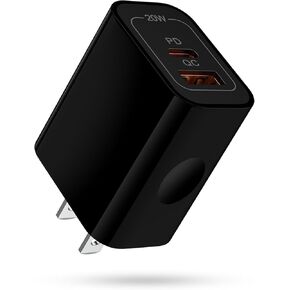 20W Fast USB Wall Charger for Samsung Galaxy A35 A15 S24 Ultra Z Fold6 Flip6 A55 S23 FE A14, Phone Cargador Type A+USB C Charging Block Adapter for Motorola Edge Razr 2024 50 Ultra,Moto G Power Stylus