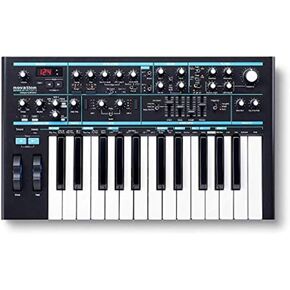 Novation Bass Station II Analogue Monosynth – includes 64 factory patches, pattern-based step sequencer and arpeggiator, two oscillators plus an additional sub oscillator Black